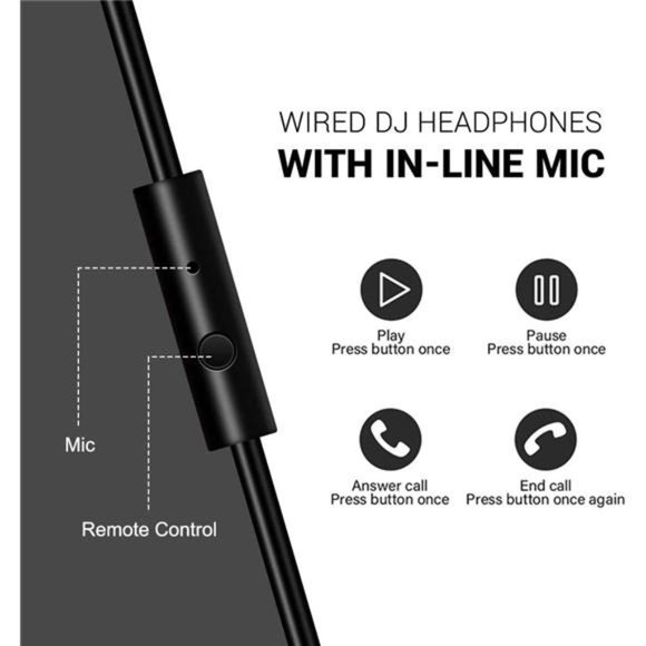 Wired Over Ear Headphones Hi-Res Studio Monitor & Mixing DJ Stereo Headsets - Picture 4 of 6